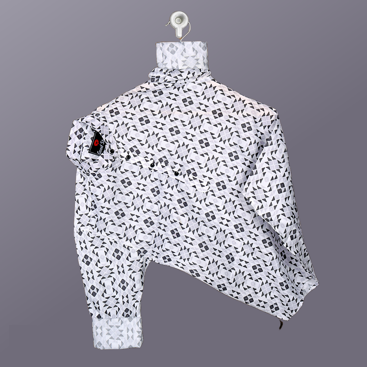 GraphiCotton – Premium Full Sleeve Casual Kurta Shirt with Abstract Detailing